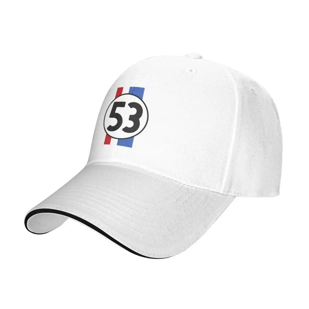 Herbie Stripes (53) gorra de béisbol para niños, sombrero con icono, gorras para hombres y mujeres