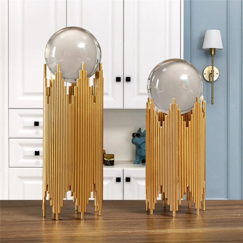 TKOH-Home Decoration Living Room Item Ornament For House Lighted Glass Wine Crystal Book Center Table Modern Tv Cabinet