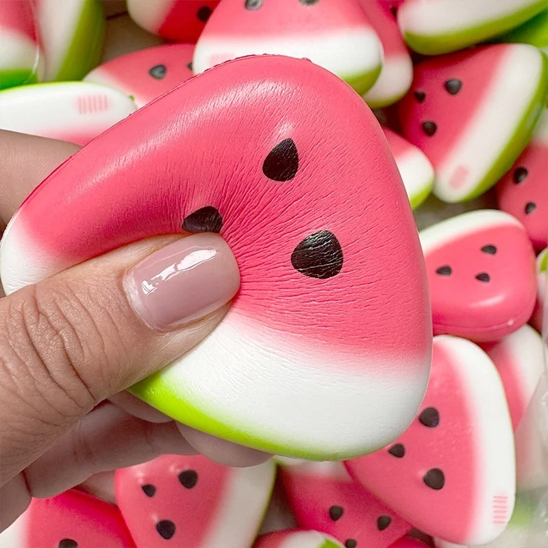 1/3/5 Stück Niedliche Wassermelonen-Quetschspielzeuge, langsam aufsteigend, weiches Stressabbau-Spielzeug, Kawaii-Frucht-Sensorik-Fidget-Spielzeuge für Kinder und Erwachsene – Detail 4