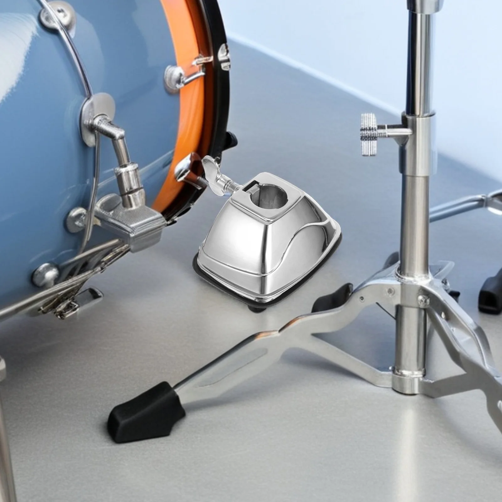 

1 Set Accessories Kit: Adjustable Floor Tom Leg Bracket Stable Metal Holder Base For Most Brands, Drum Leg Mounts Drum Supplies