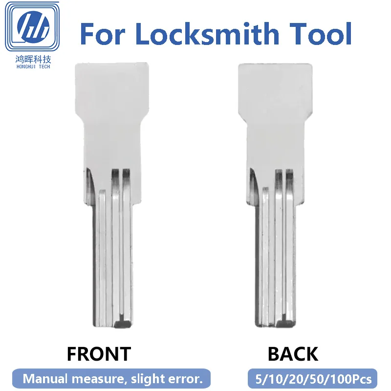 5-100Pcs/Lot 901C Left House Uncut Blank Keys Copper Positive And Negative Grooves Computer Key 25.6x8.7x2.8mm Anti Corrosion