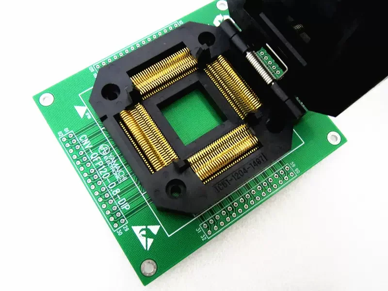 

Clamshell QFP120/PQFP120 IC51-1204-1497 Burn-in Sockets Test Sockets Programming Sockets YAMAICHI Socketstest bench