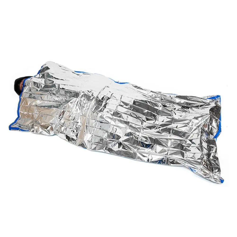

High Quality Thermal Keep Warm PE Emergency Blanket Portable Waterproof Survival Sleeping Bag Emergency Blanket Outdoor Tool