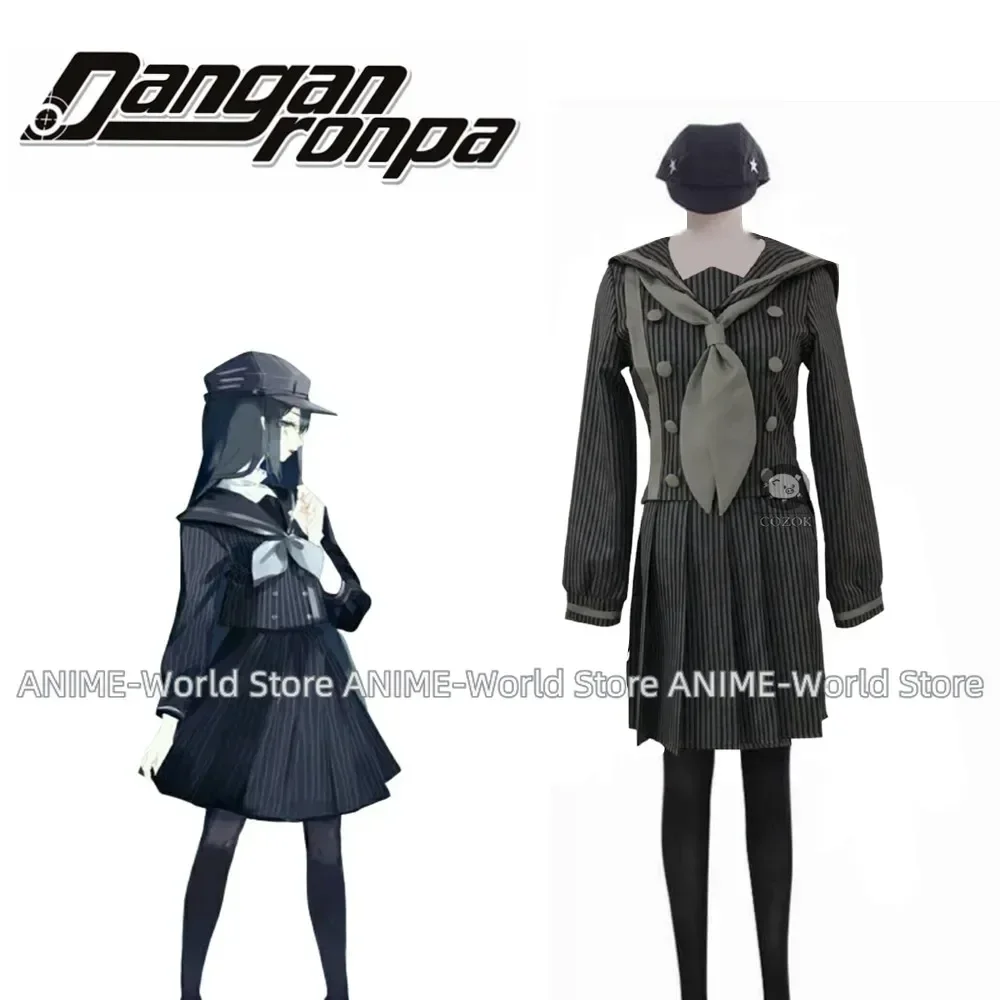 

Danganronpa V3: Killing Harmony Saihara shuichi super detective Female uniform sailor dress halloween Outift Custom + Hat