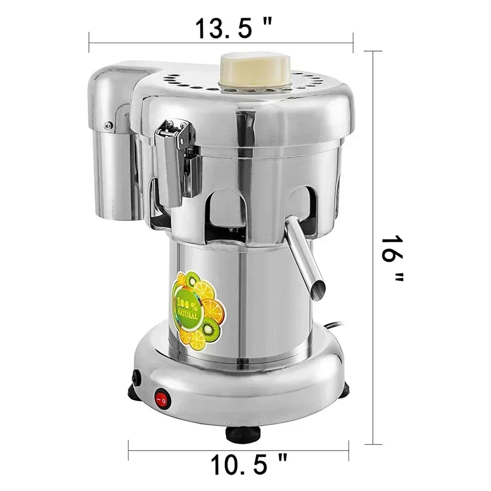 WF-B3000 Professional Juicer Machine, Fruit & Vegetables Juicer Machine, Commercial Grade Juice Extractor Stainless Steel