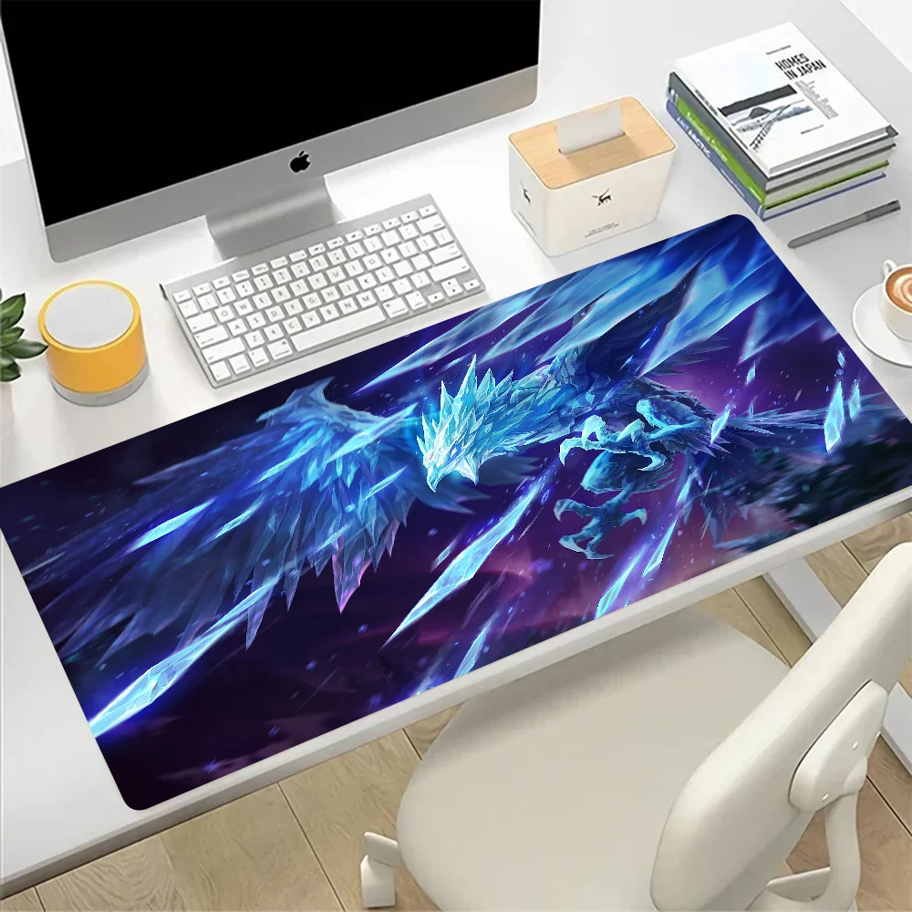 Grande League of Legends Anivia Gaming Mouse Pad, Mousepad, PC Gamer, Computador, Escritório, XXL, Tapete de Teclado Portátil, Desk Pad