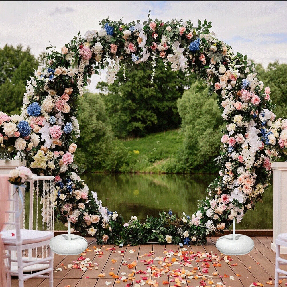

1set 1Set Round Arch Stand Kit With Stable Base For Wedding Birthday Party Decor Balloon Garland Frame Pvc Balloon Column Stand