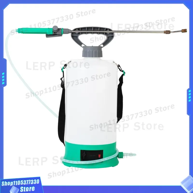 Portable Electric Sprayer for Garden Watering High Pressure Mist Nozzle Rechargeable Battery Powered Plant Care Tool Kit