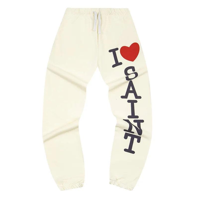 

Autumn Winter Casual Saint Sports Pants Heart Pattern Print Men Women Comfortable Elastic Stretch Joggers SAINT Pants