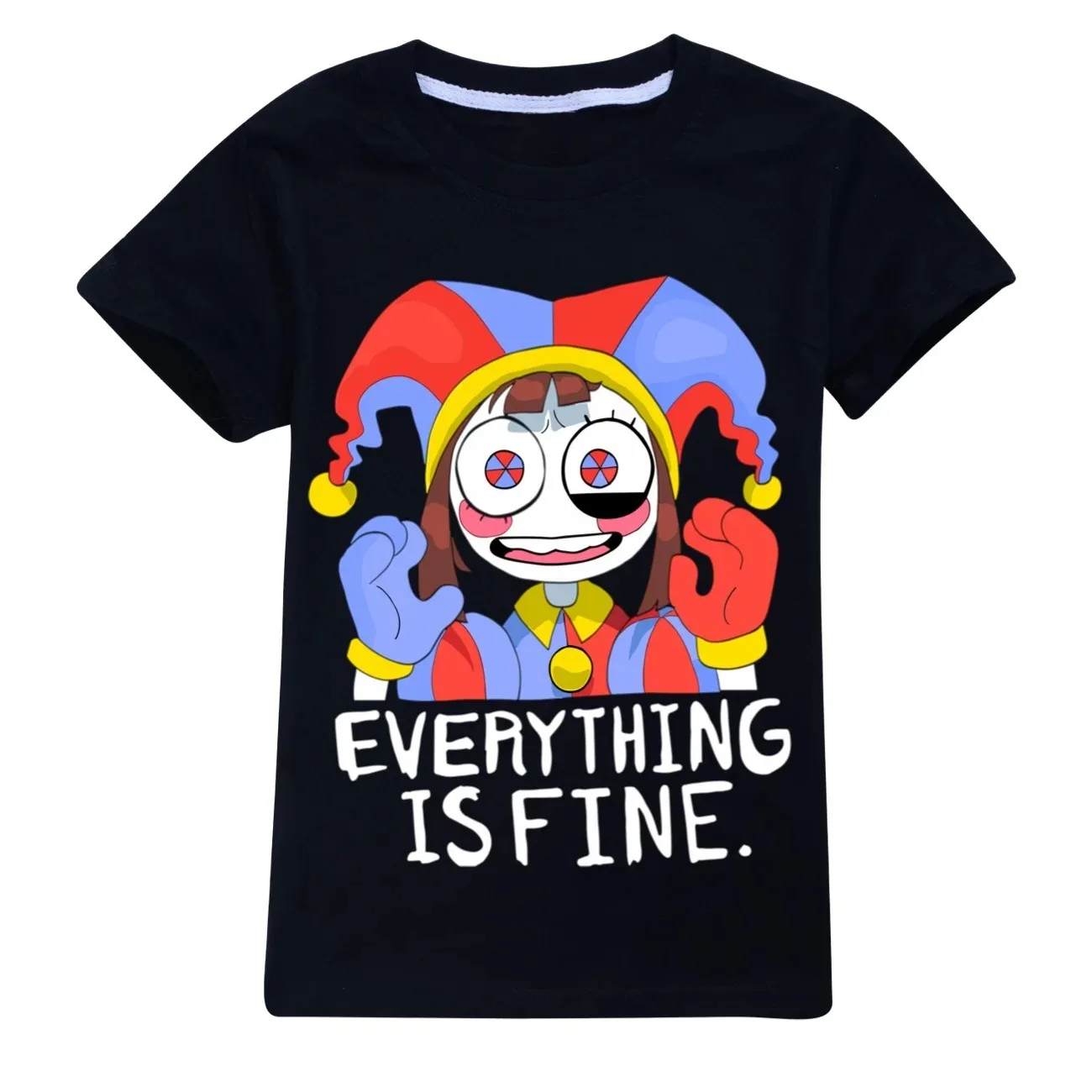 

Cute Pomni T-Shirts Children The Amazing Digital Circus Short Sleeve Casual Fashion Printed Boys Girls Tops Spring Summer