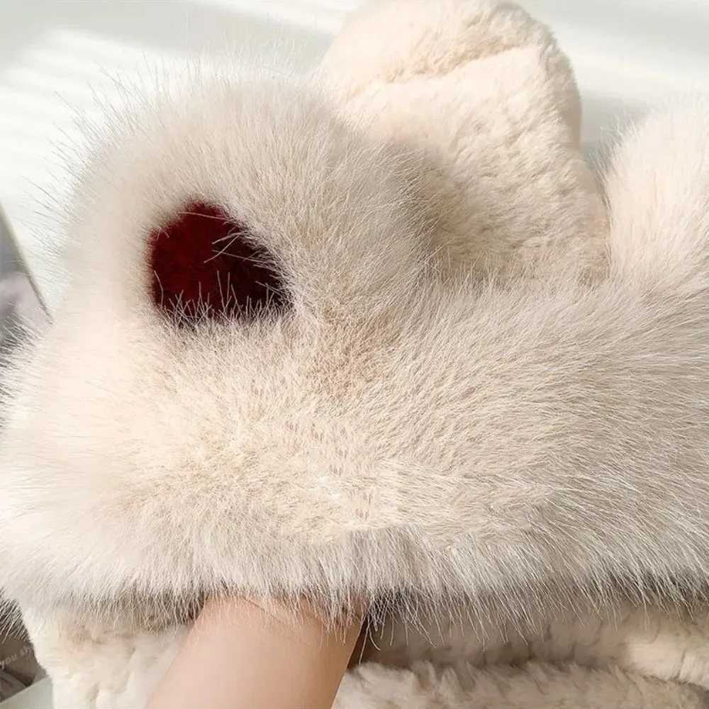 جديد يندبروف وشاح قبعة قفاز مجموعة حماية الأذن قطعة واحدة الدب الأذن قبعة سماكة وشاح للرقبة قبعة