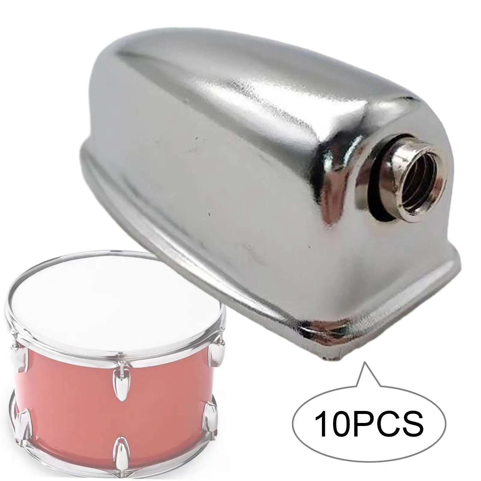 10x Drum Set Lug Portable Musical Instruments Parts Multipurpose Easy to Install Durable Snare Drum Parts for Snare Replacement