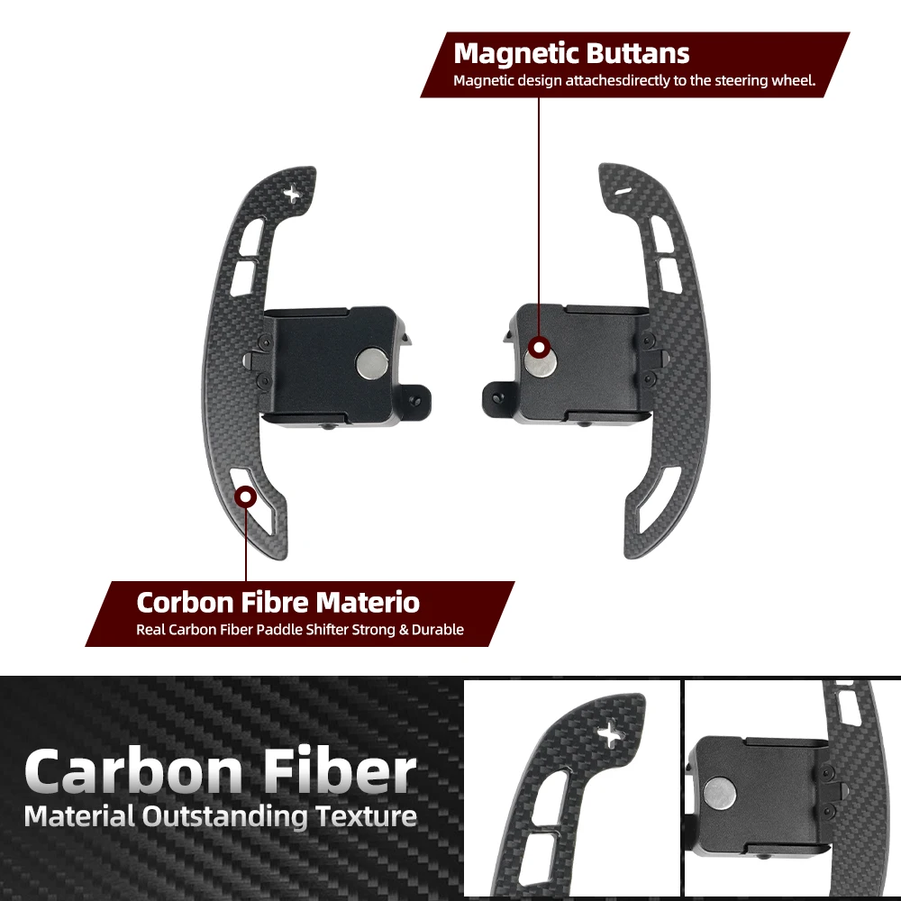 Magnetic Carbon Fiber Extended Paddle Shifters High Quality Steering Wheel Upgrade Fit For Ford Bronco Car Accessories