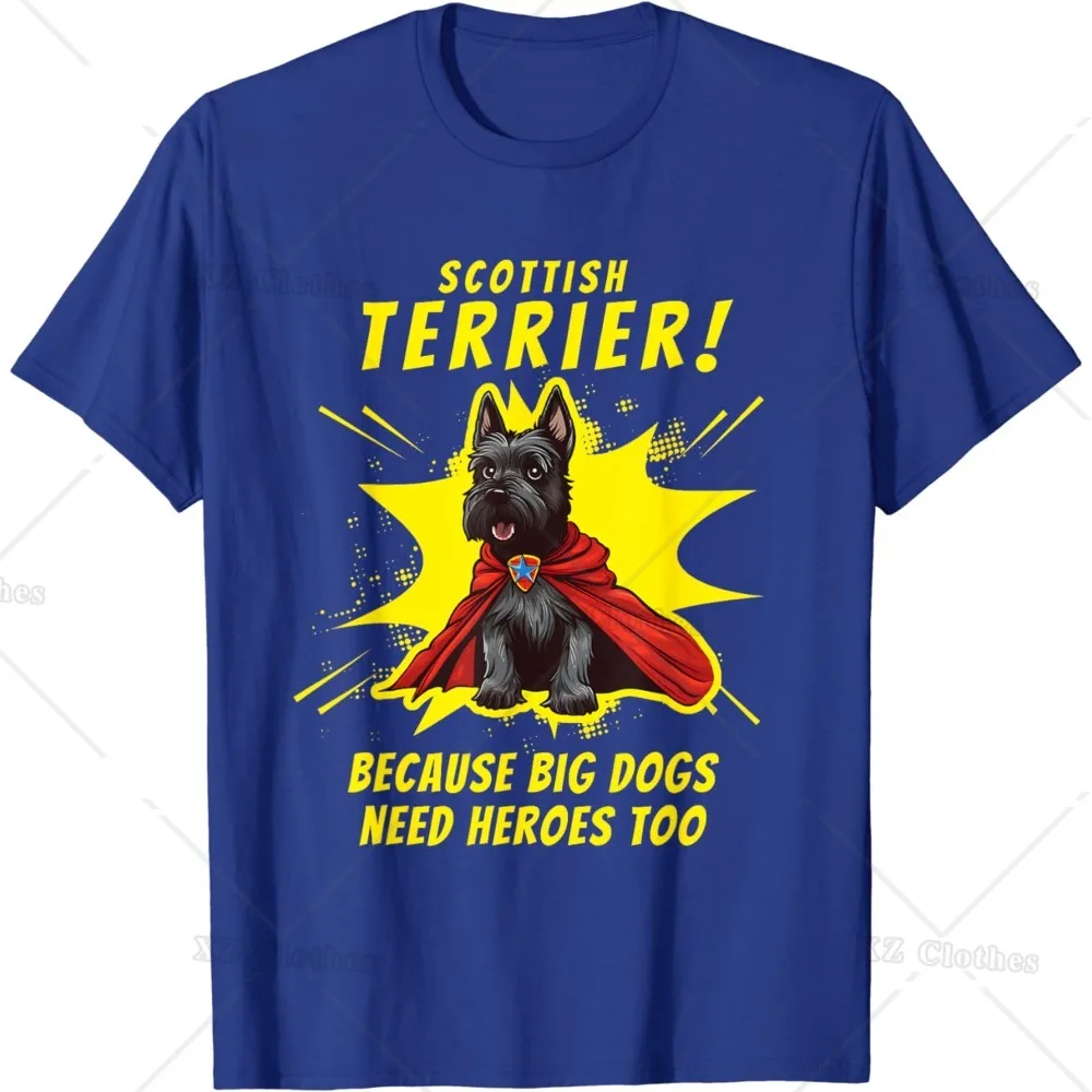 Scottie Dog Gifts Women Men, Superdog Scottish Terrier Dog T-Shirt