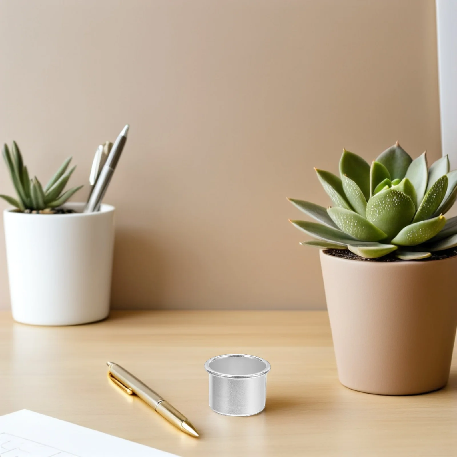 

20Pcs Insert Cup Exquisite Craft for Bedroom Living Room Warm Atmosphere Creation Candlestick Holder Cup