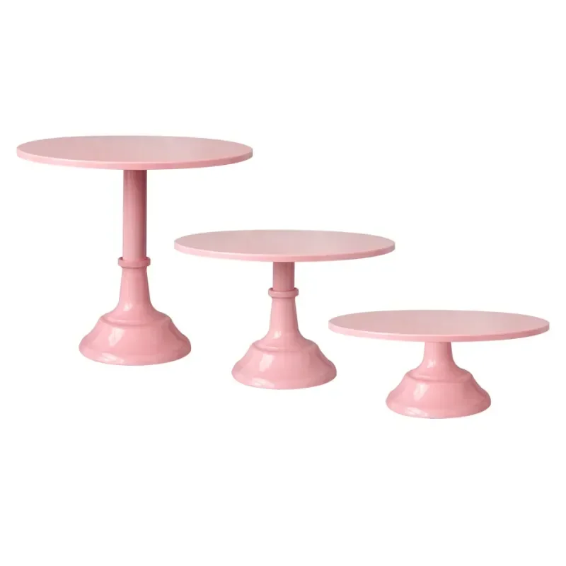 

Pink Color Wedding Cake Stands 12 Inch Birthday Cake Stand Baking Cupcake Tools Fondant Display Cake Plates Bakeware Dinnerware
