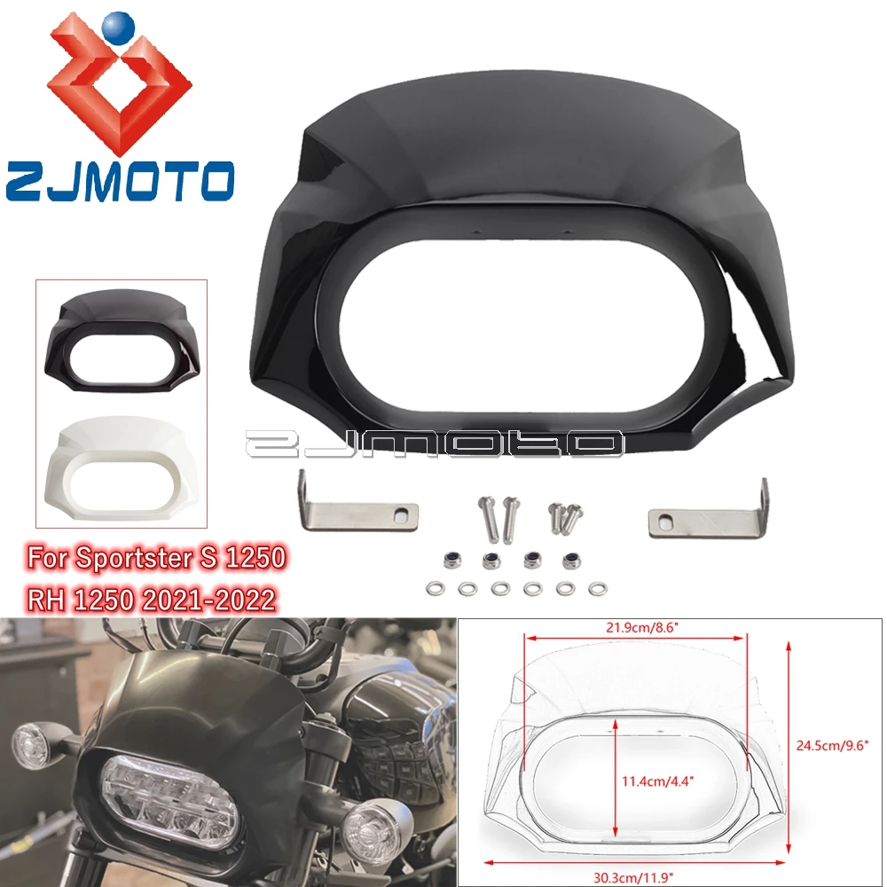 

Motorcycle Headlight Fairing W/ Mounting Accessories For Harley Sportster S 1250 RH1250 2021-2022 Head Light Trim Headlamp Cover