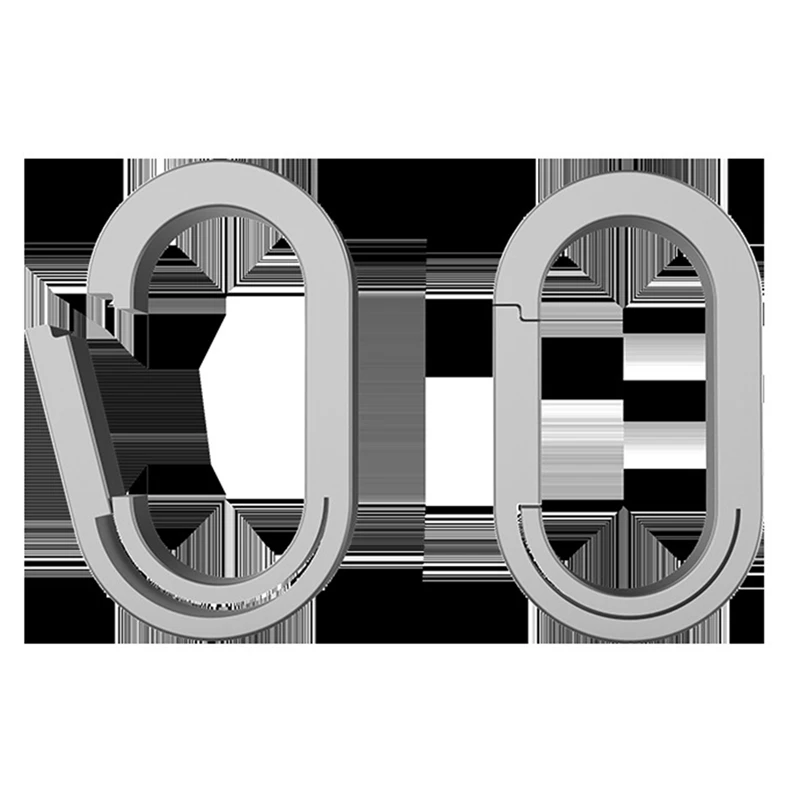 N15R-4Pcs liga de titânio mini chaveiro conector fivela conector universal anel auxiliar