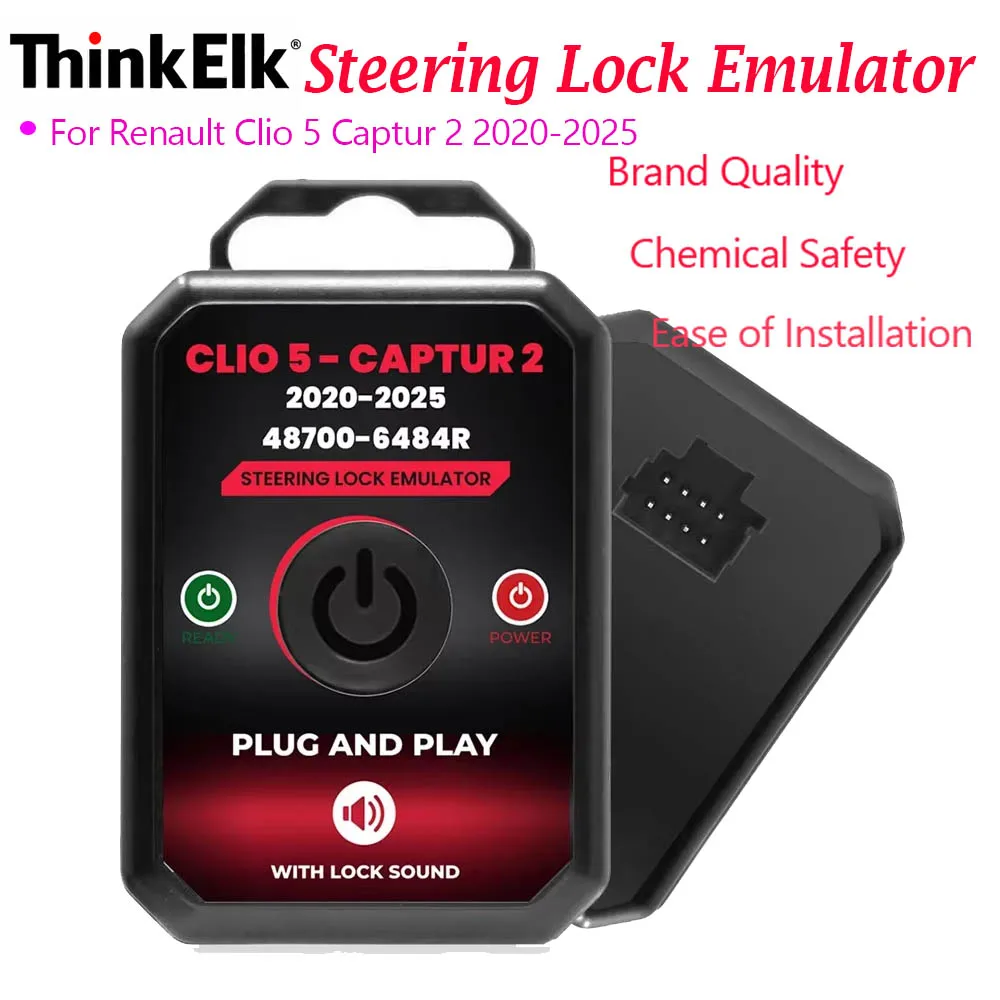 Lock Emulator For Renault Clio 5 Captur 2 2020-2025 Steering Lock Emulator Simulator With Lock Sound No Programming Required