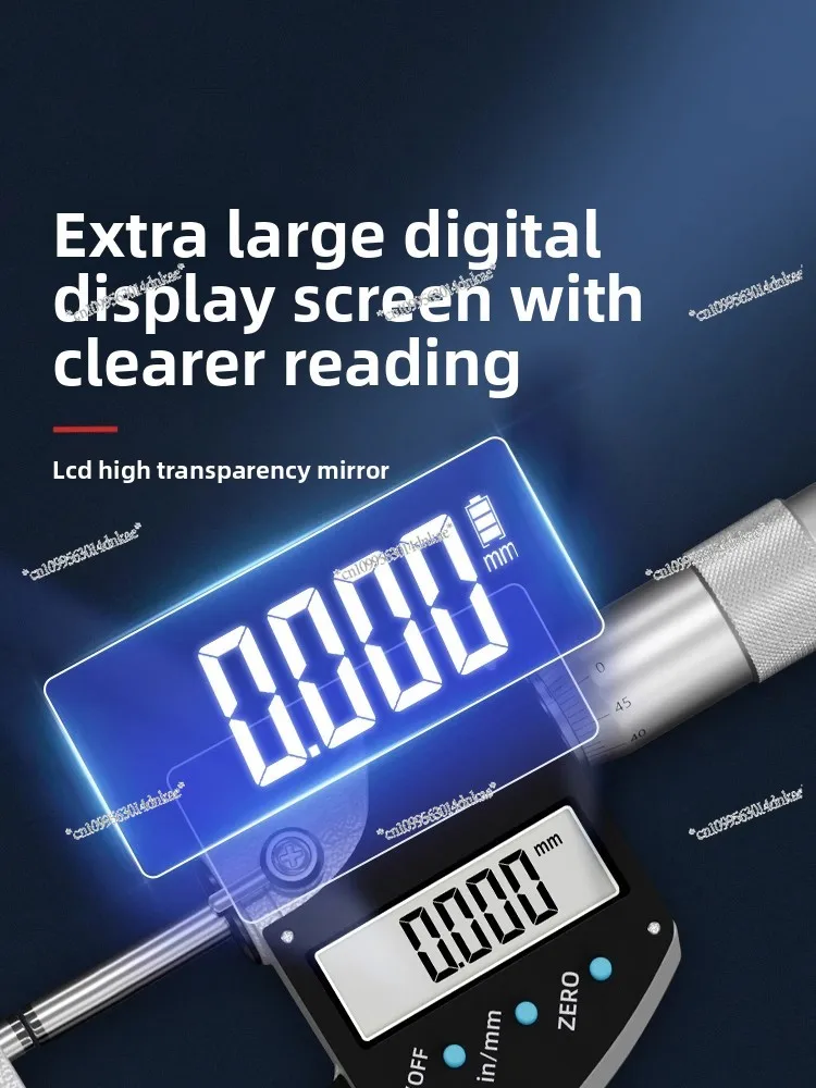 Digital Display Outer Diameter Micrometer Outer Diameter Spiral Micrometer Electronic Thickness Wall Thickness Lever Electronic