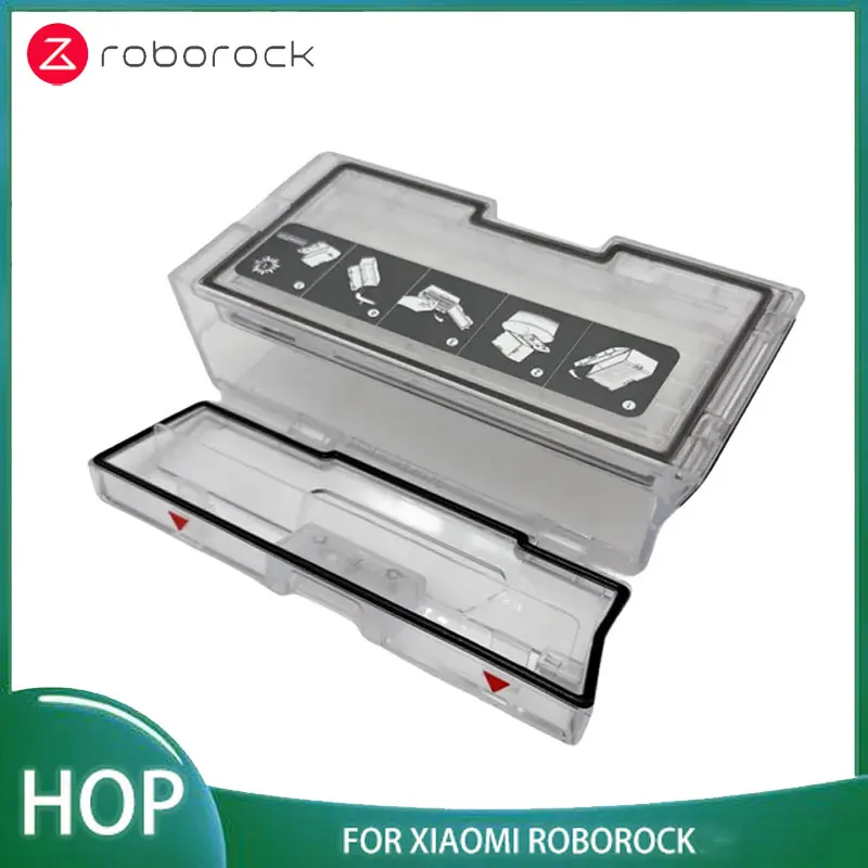 Original Roborock S8 Dustbin 400ml Capacity Accessories For Roborock S8 Robot Vacuum Cleaner Dust Box Global Version Spare Parts