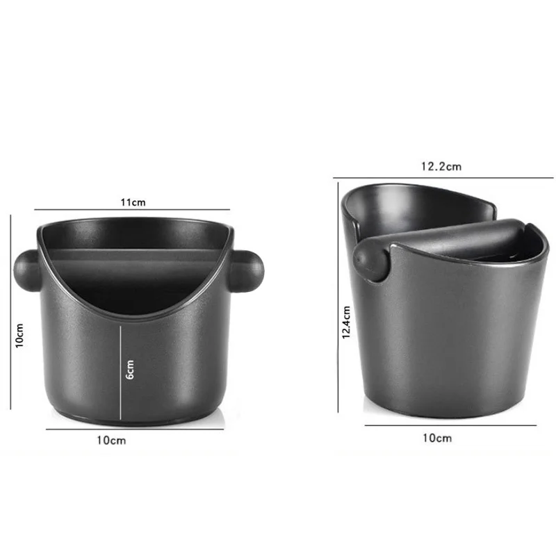2 Stuks Koffie Klop Box Schokabsorberende Koffiemalen Afvalbak Voor Koffiedik Verwijderbare Klop Bar Anti-slip Espresso Dump Bin