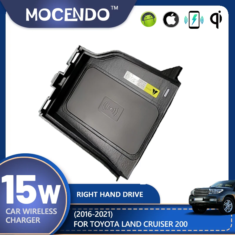 

For Toyota Land Cruiser 200 LC200 2016-2021 Car wireless charger QI cordless charge board fast charging adapter cars accessories