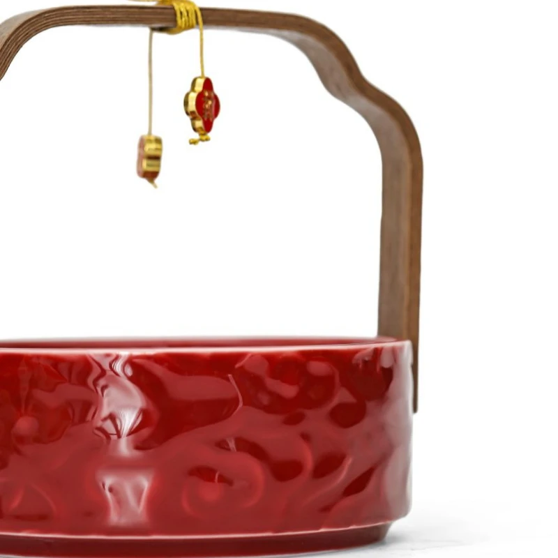 Red Bucket Supplies Send A Couple A Pair of Wedding Supplies Small Red Bucket Ornaments Decorate Holiday Parties