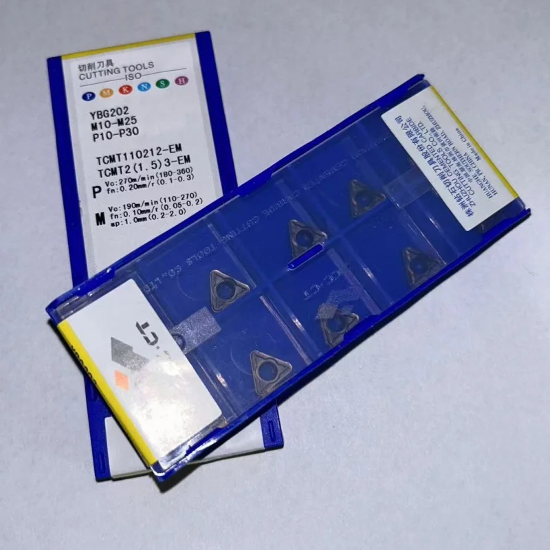 

TCMT110204-EM YBG202/TCMT110208-EM YBG202/TCMT110212-EM YBG202 твердосплавные вставки для токарных лезвий с ЧПУ 10 шт.