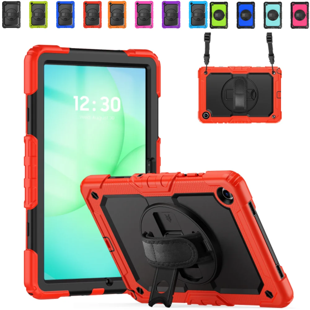 

Heavy Duty Case for Samsung Galaxy Tab A9Plus 11 inch A11Plus SM-X230 SM-X210 SM-X216B A9+ A11+ 11" Cover with PET film & Straps