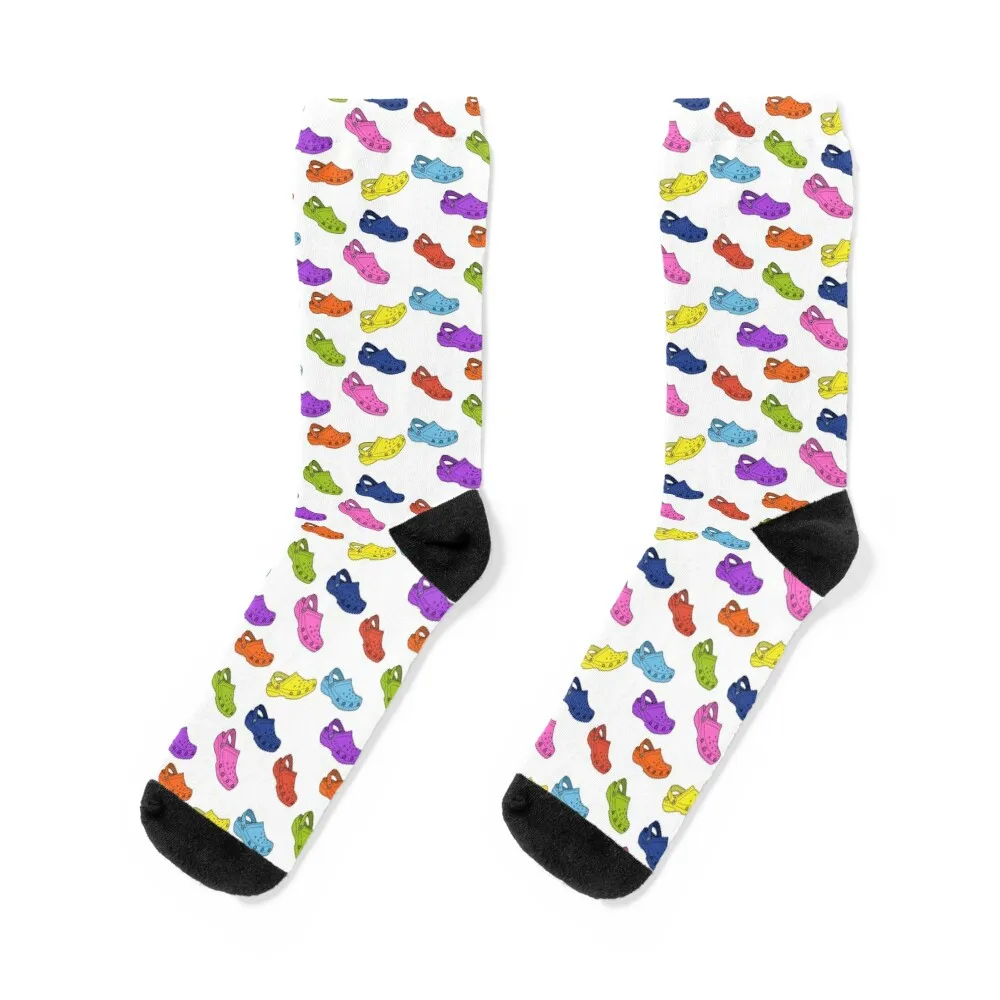 Calcetines Rainbow Croc Pack, lotes esenciales, calcetines de baloncesto de anime para niñas, hombres con estampado, regalos estéticos de lujo, calcetines para mujer y hombre