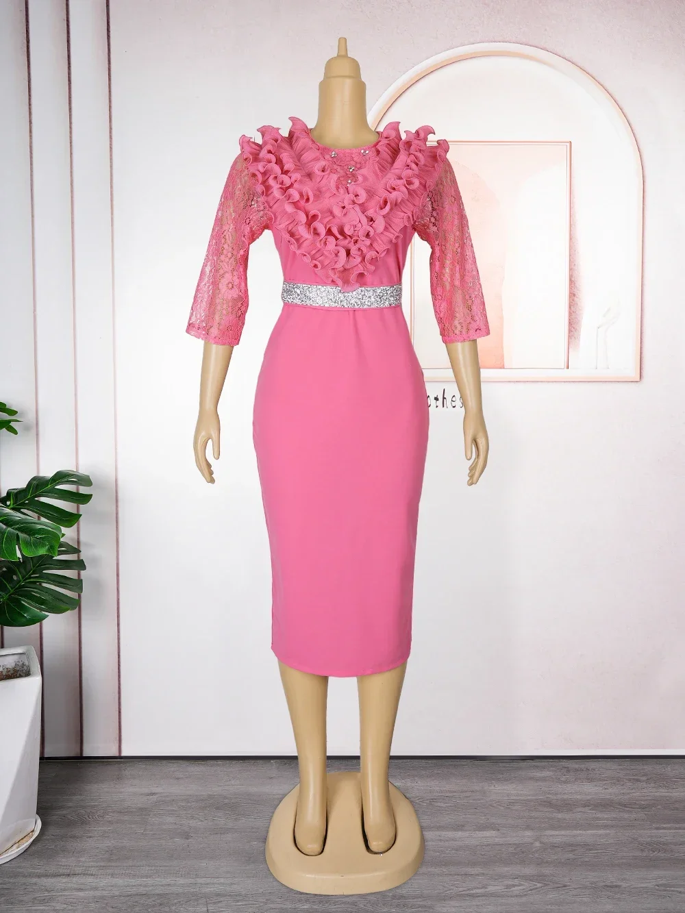 Африканские вечерние платья больших размеров для женщин, новинка 2024, Дашики, Анкара, кружевные вечерние платья, турецкая одежда, халат, африканская одежда