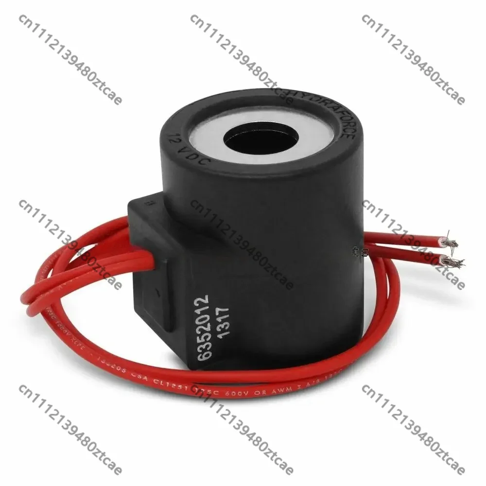 12V DC Solenoid Valve Coil With 18 Inch Wire Leads Size 10 Universal Cartridge Hydraulic Valve Coil Replacement Parts