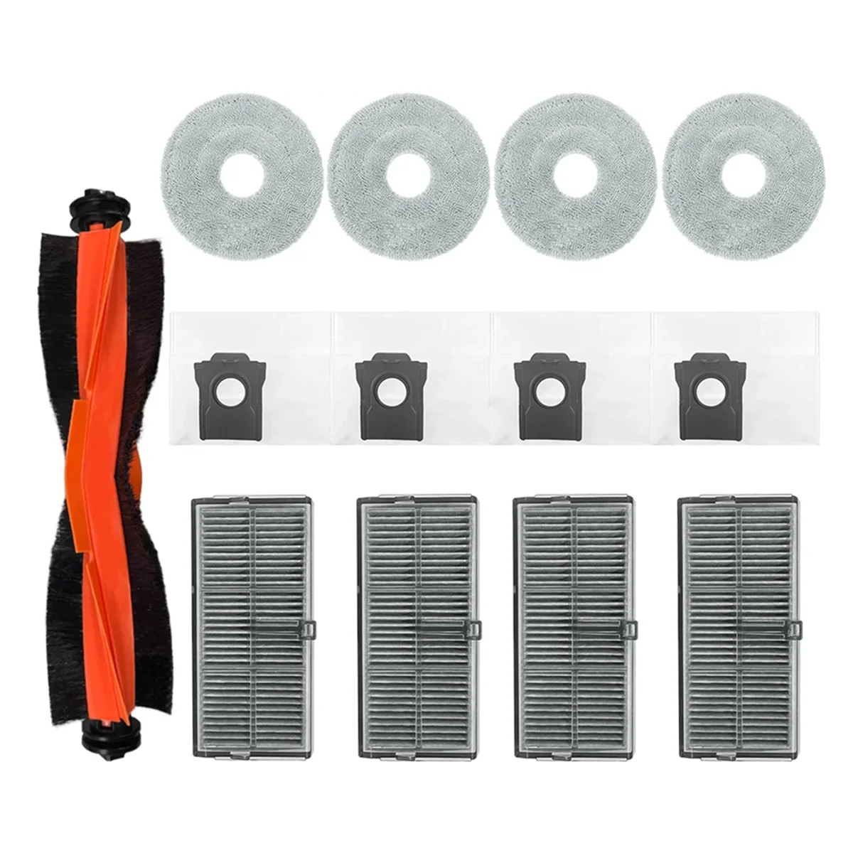 

For Dreame Bot X40 Pro / Ultra, S30 Pro Ultra Replacement Parts Accessories Roller Brush Hepa Filter Mop Cloth Dust Bag