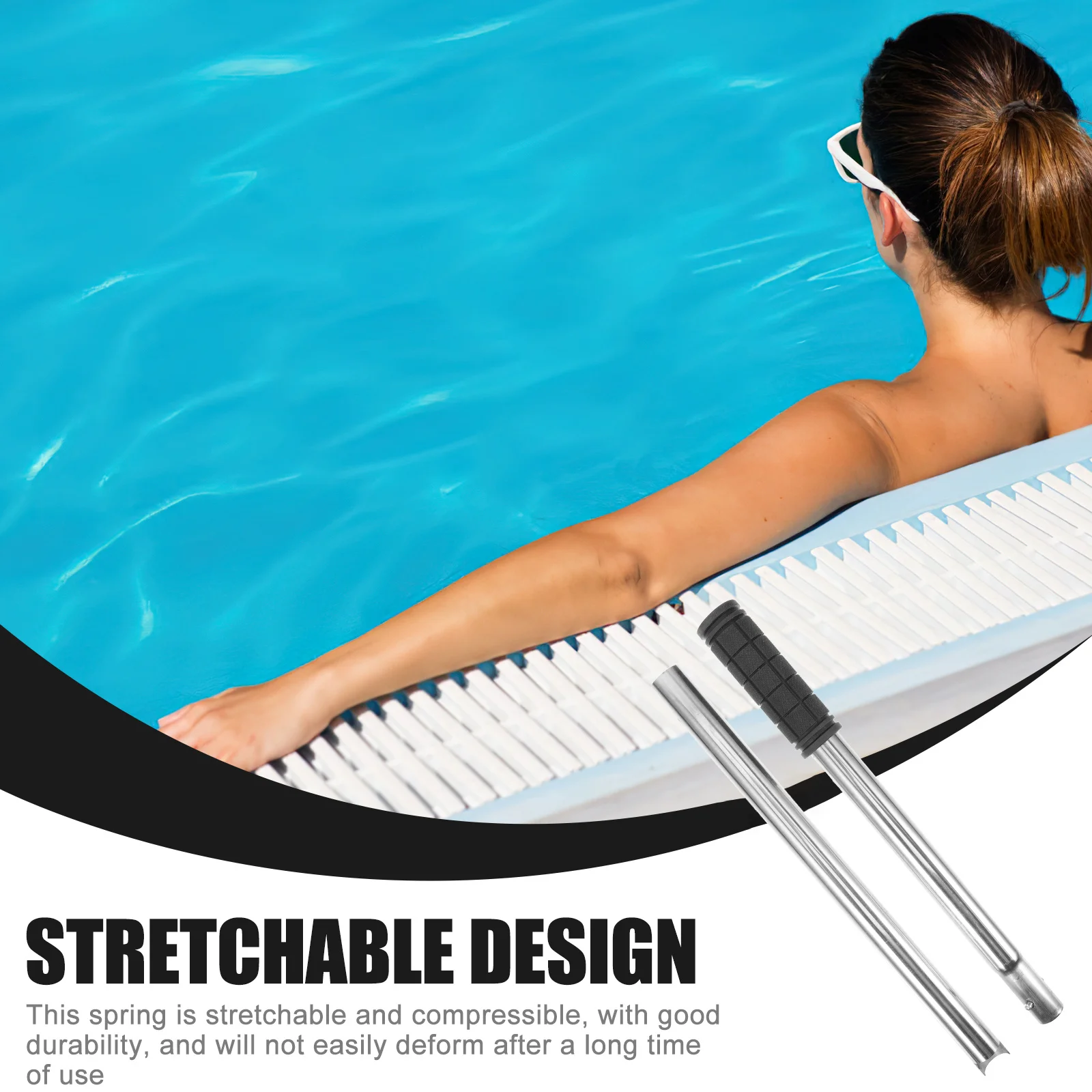 

Pool Cover Rod Safety Cover Stick Convenient Install Remove Tool Fine Craftsmanship Exquisite Details Paver Removal Tool