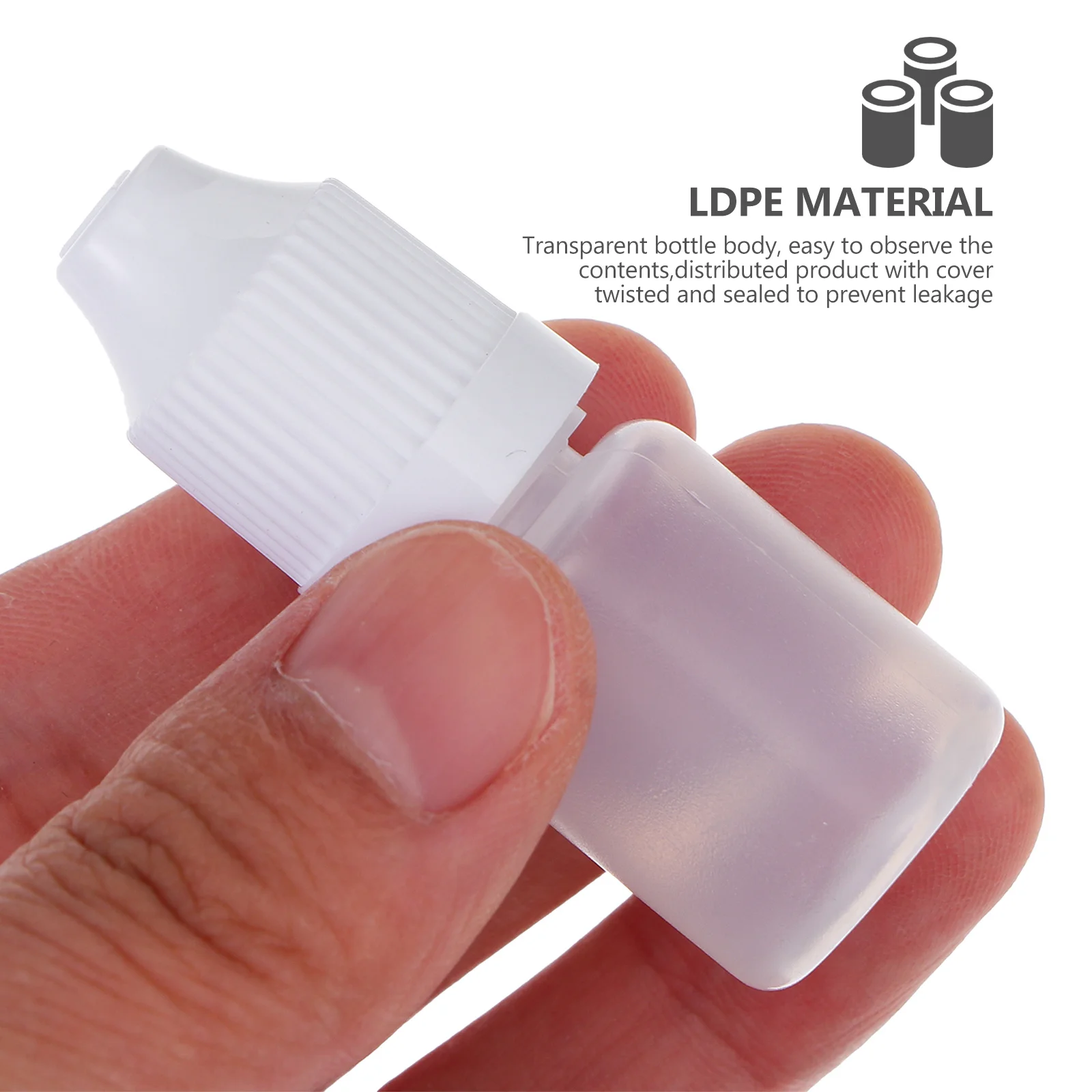 

20pcs 5Ml Squeezable Plastic Refillable Reusable Travel Size Empty Dropper For Eye Drops Solvents Glue Paint Essence Saline Lab