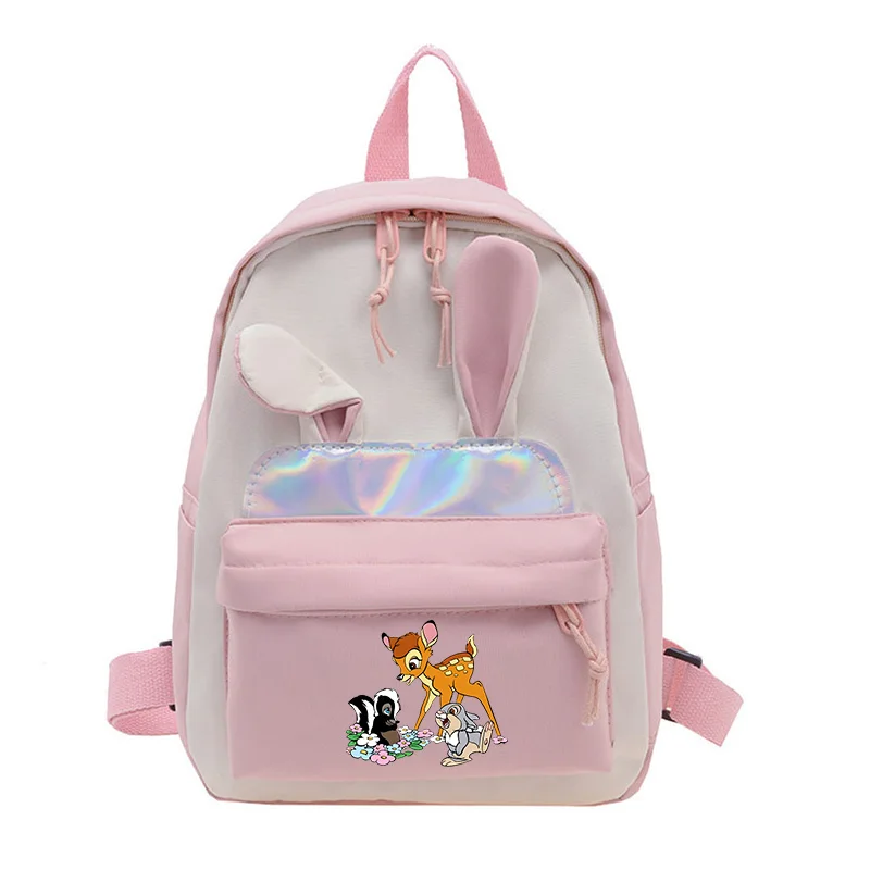 

Bambi Backpack for Baby Girls Boys Kindergarten Rucksack Casual School Bags Travel Rabbit Ears Backpack