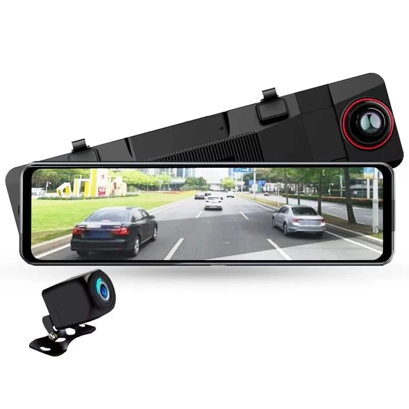 

11inch Dual Lens DVR Rearview Mirror Car Surveillance Cameras