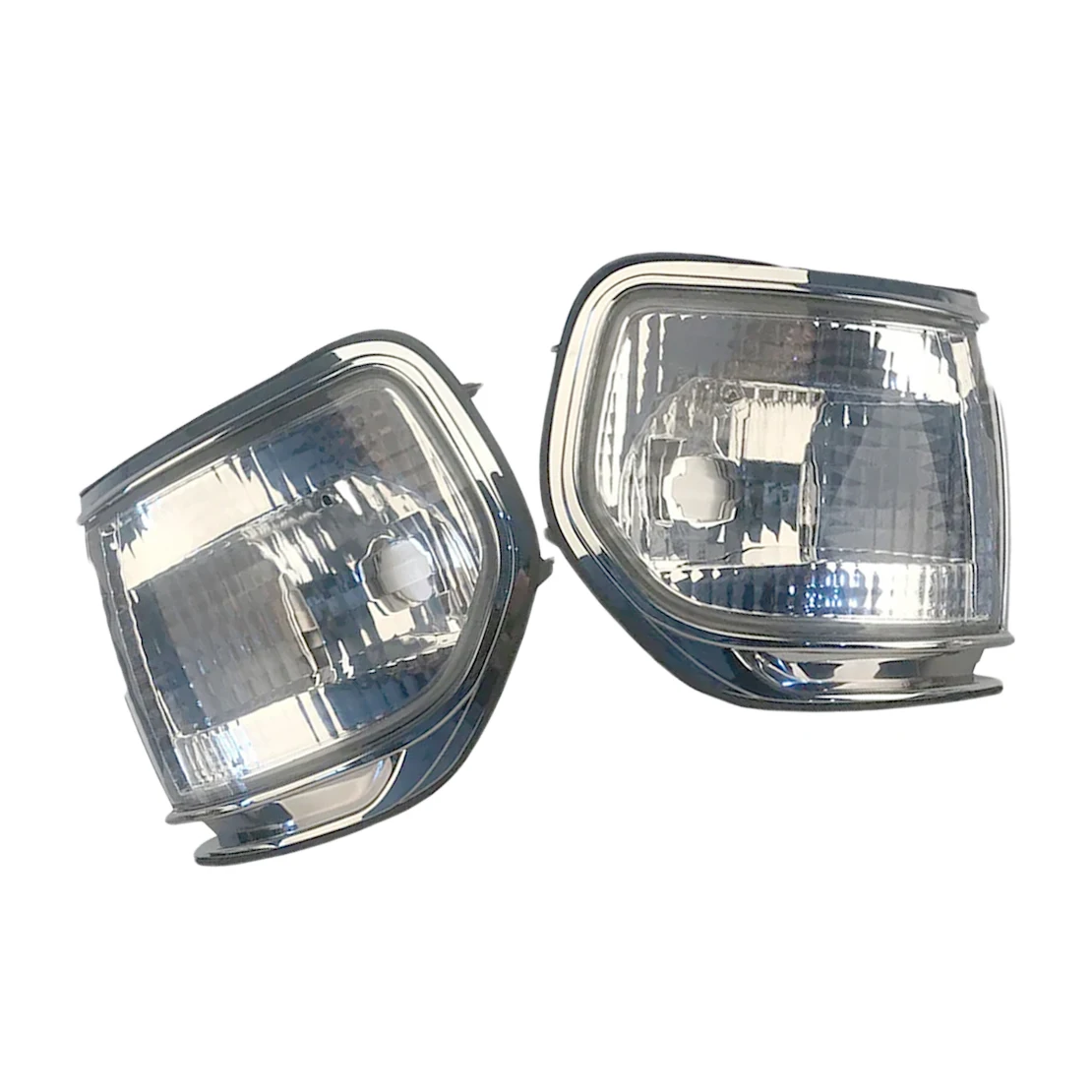 2pcs Clear Lens Front Bumper Corner Light Lamp Fit for Toyota Land Cruiser FJ80 1991 1992 1993 1994 1995 1996 1997