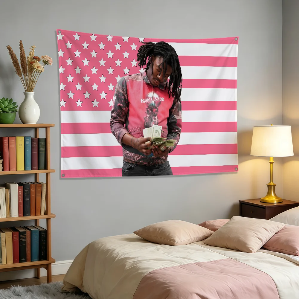 Rapper Lucki Fashion Flag Polyester Banner Flags For Party Club Bar Outdoor Interior Wall Paper Decoration Banner Fans Gift