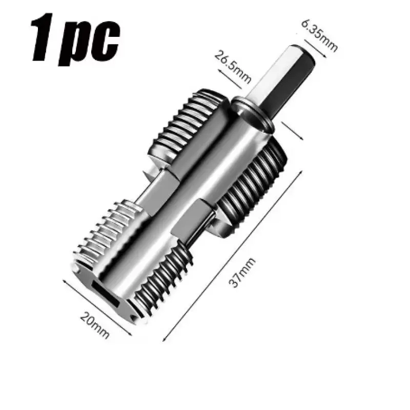 For PVC Pipe Thread Tap Hand Electric Drills Hand Tool 4Points 6Points PPR Water Pipe Internal Thread Opener Hexagonal Universal