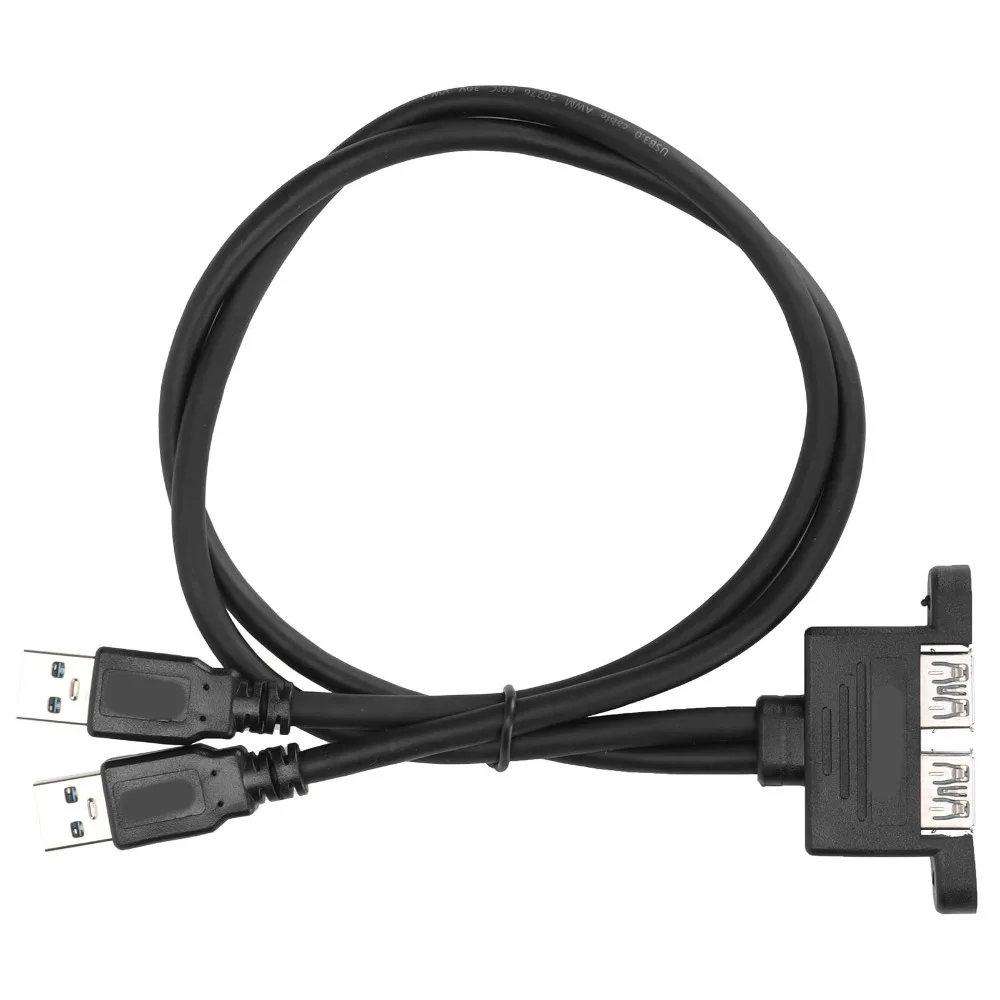 

Practical 50cm USB Extension Cable 2 Ports Dual High Speed USB Front Panel Header USB 3.0 Cable Computer Accessory
