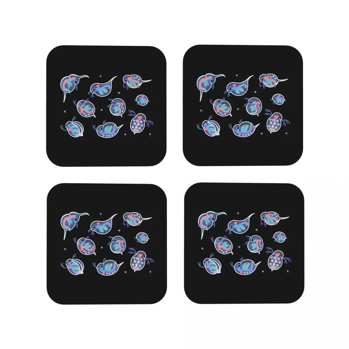 

Подставки Daphnia, кухонные салфетки, изоляционные коврики для чашек, кофейных ковриков для декора, домашняя посуда, подушечки, набор из 4 шт.