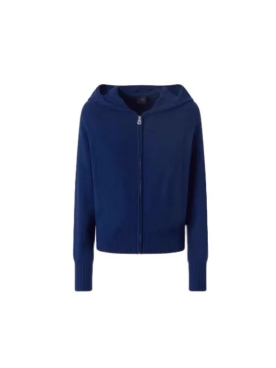 سترة صوفية محبوكة مفتوحة للنساء من Zhang ning مع غطاء محرك السيارة وسحاب للخريف والشتاء كاجوال فضفاض مناسب طويل Sve #5