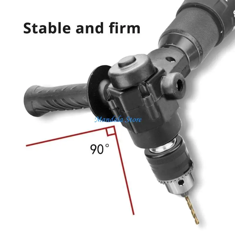 U2JC 90 Degree Drill Angled Converter Adapter for Enhances Flexibility in Small Space for Installation and Maintenance Tasks