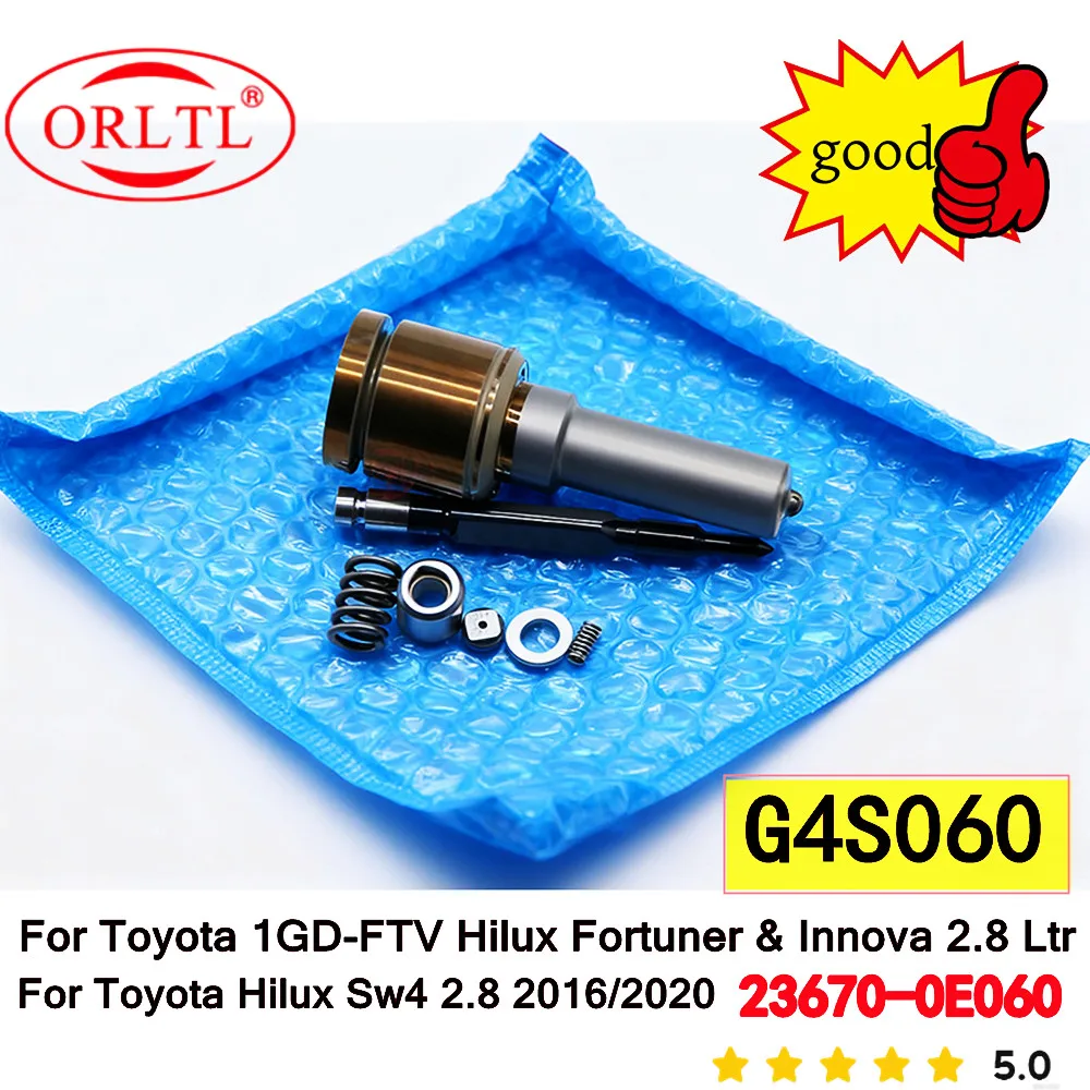 

G4S060 23670-0E060 Diesel Fuel Injector 236700E060 Diesel Piezo Nozzle Tip For DENSO Toyota 1GD Hilux Fortuner Innova 2.8L