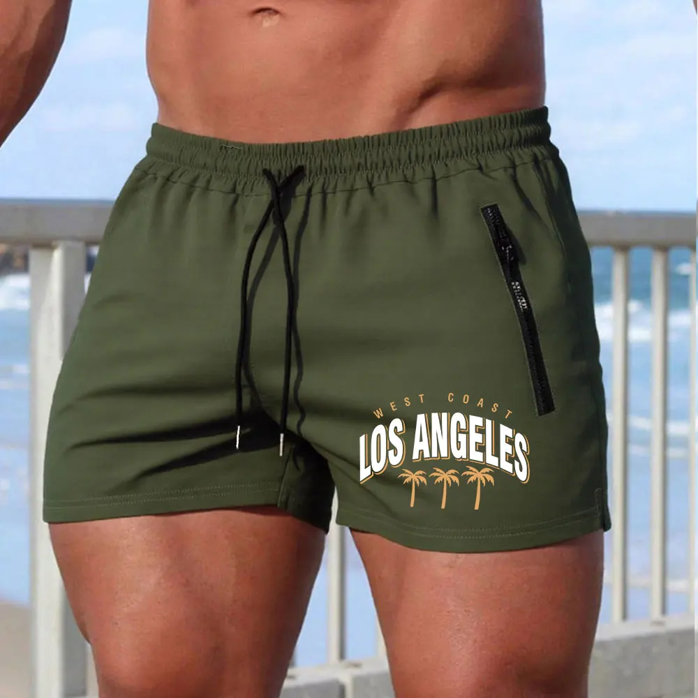 กางเกงว่ายน้ําชายฤดูร้อนโรงยิมฟิตเนสเพาะกายมะพร้าวพิมพ์กางเกงขาสั้นชายหาดกางเกงนักมวยผู้ชายกีฬา Sportwaer