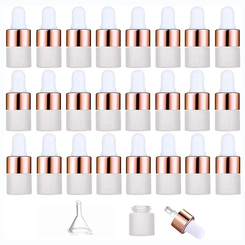 

50pcs 2ml 3ml 5ml Frosted Glass Sample Bottle Dropper Bottle Empty Mini Essential Oil Bottle With Dropper Pipette Perfume Bottle