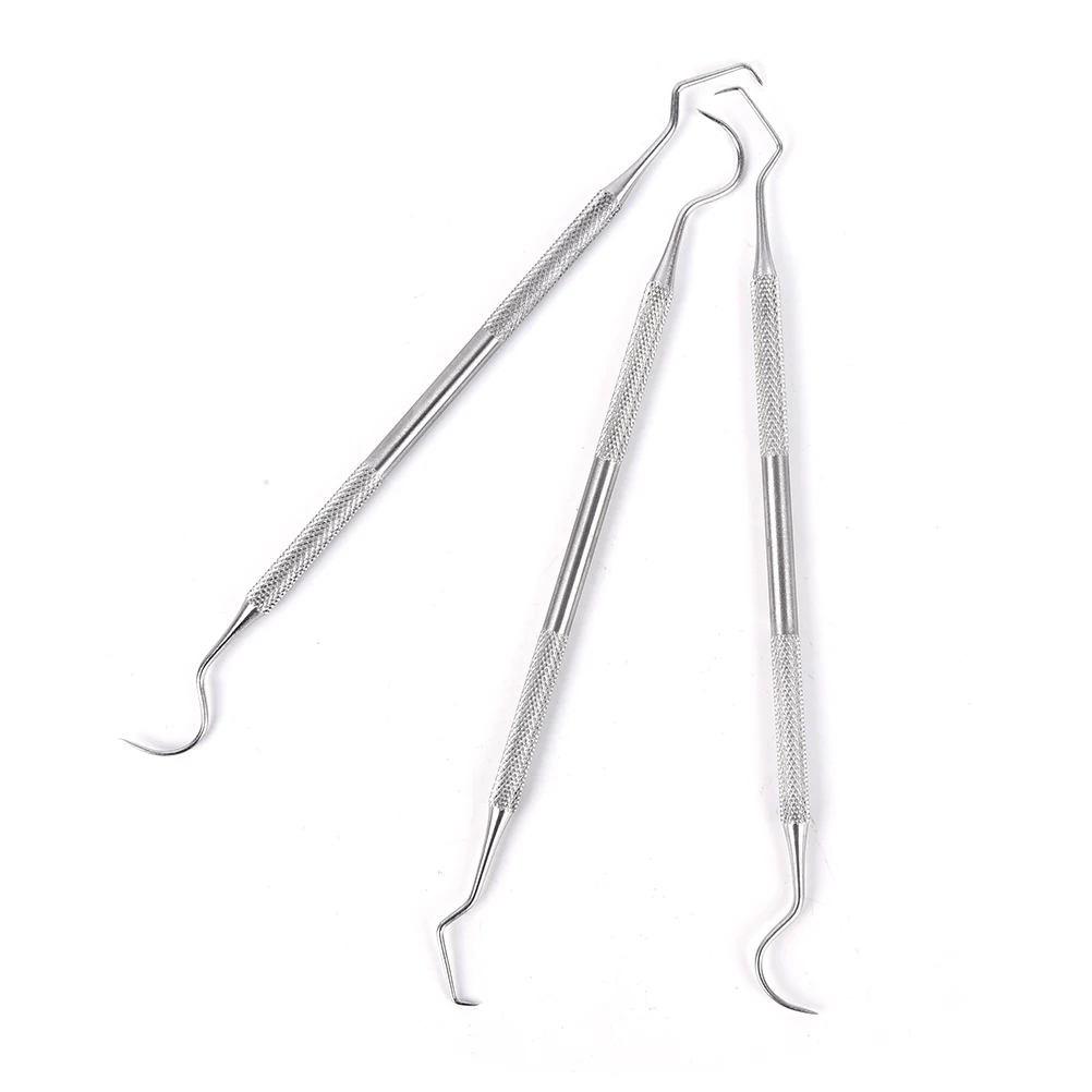 1PCS Disposable Dental Explorers Tweezers Oral Temporary Double Ends Probe Hook Oral Examination Instruments