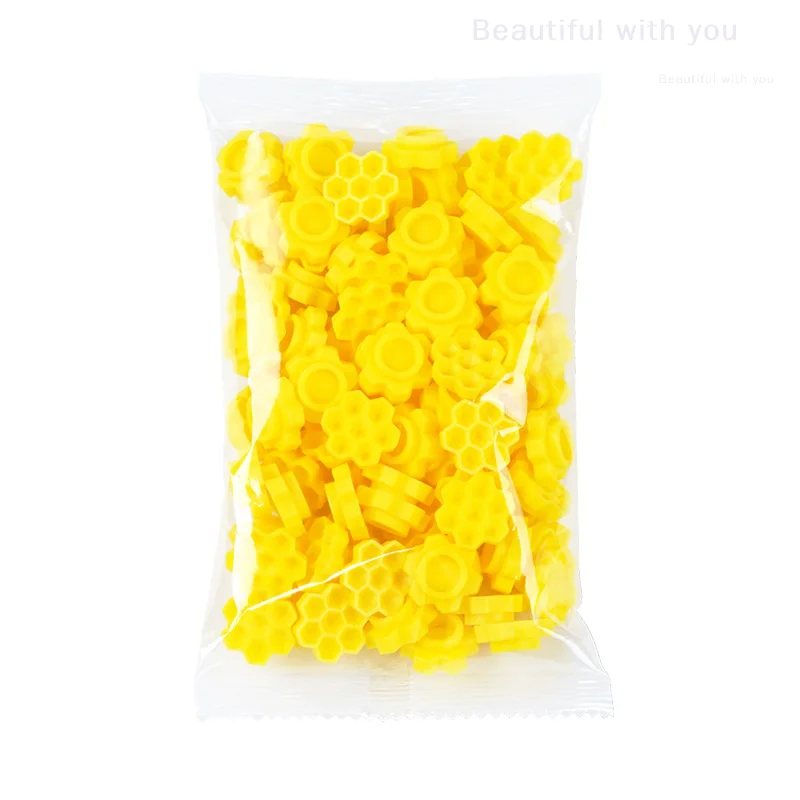 New100PCS كاذبة رمش تمديد تزهر كوب حامل الصمغ العسل على شكل الرموش اكسسوارات جلدة لوازم #5